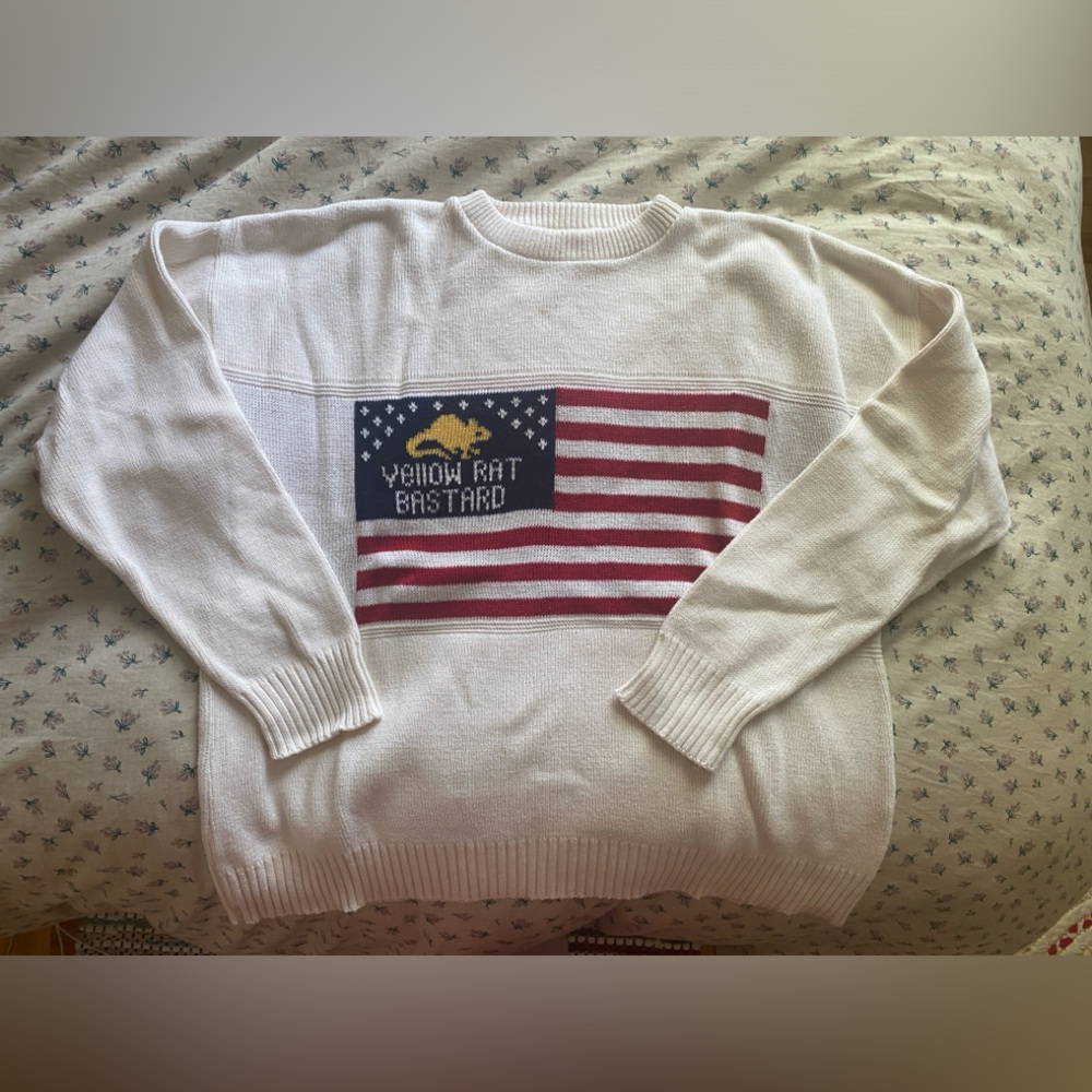 RARE* Yellow Rat Bastard Flag sweater